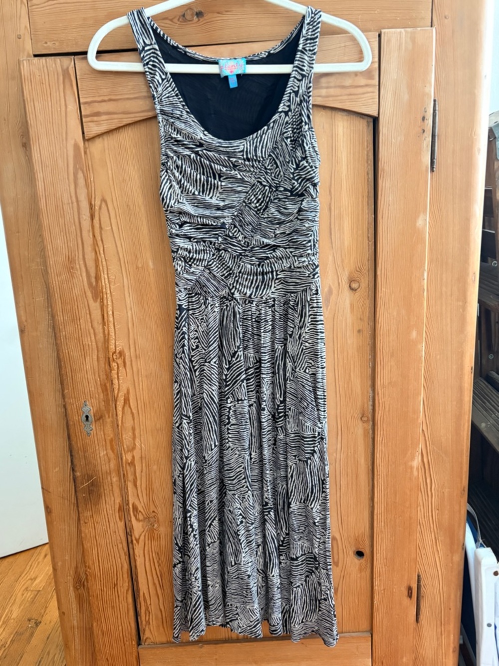 Plenty by Tracy Reese Black and White Sleeveless Maxi Dress